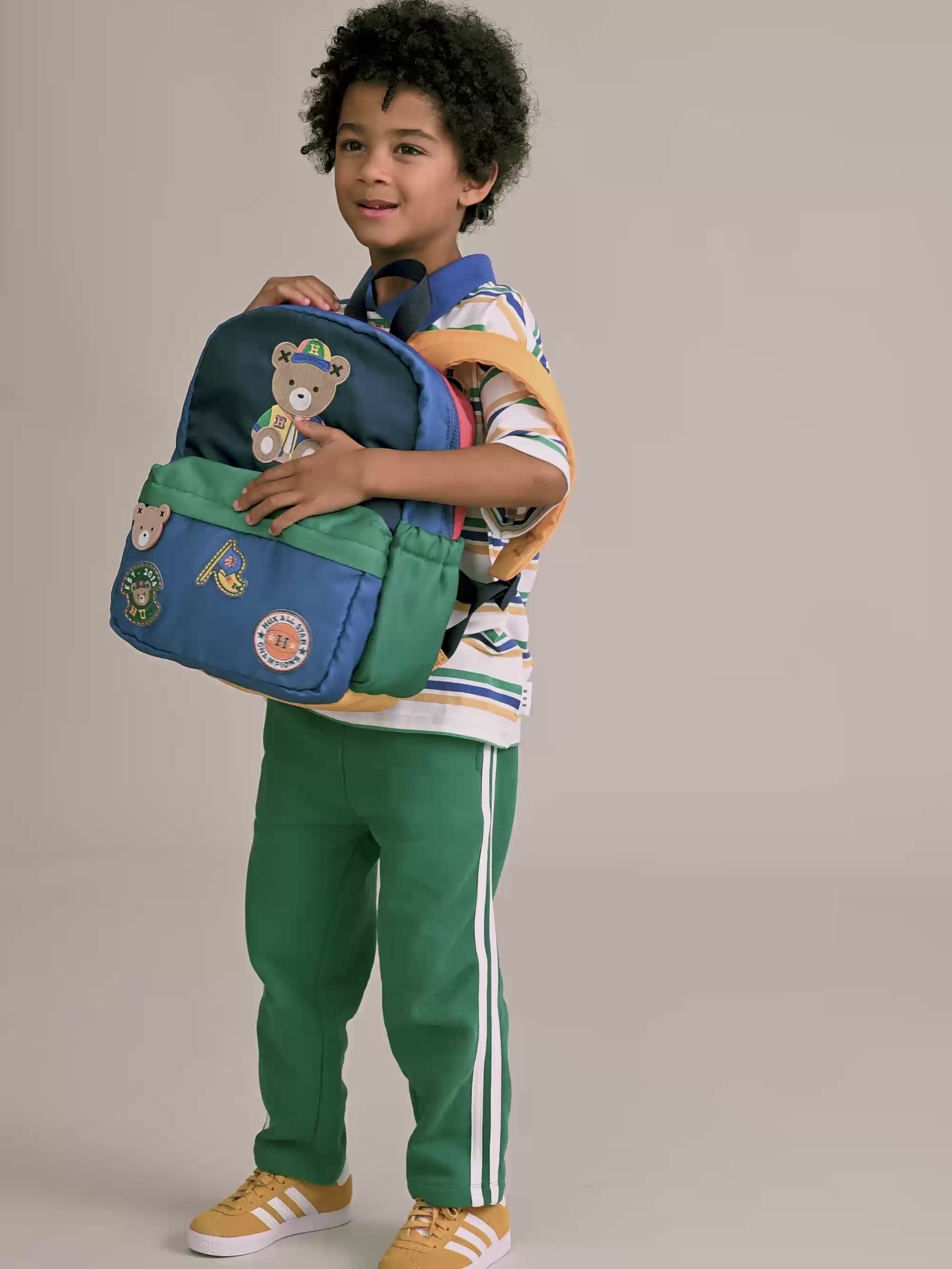 Collegiate Hux Stripe Polo T-SHIRT Huxbaby