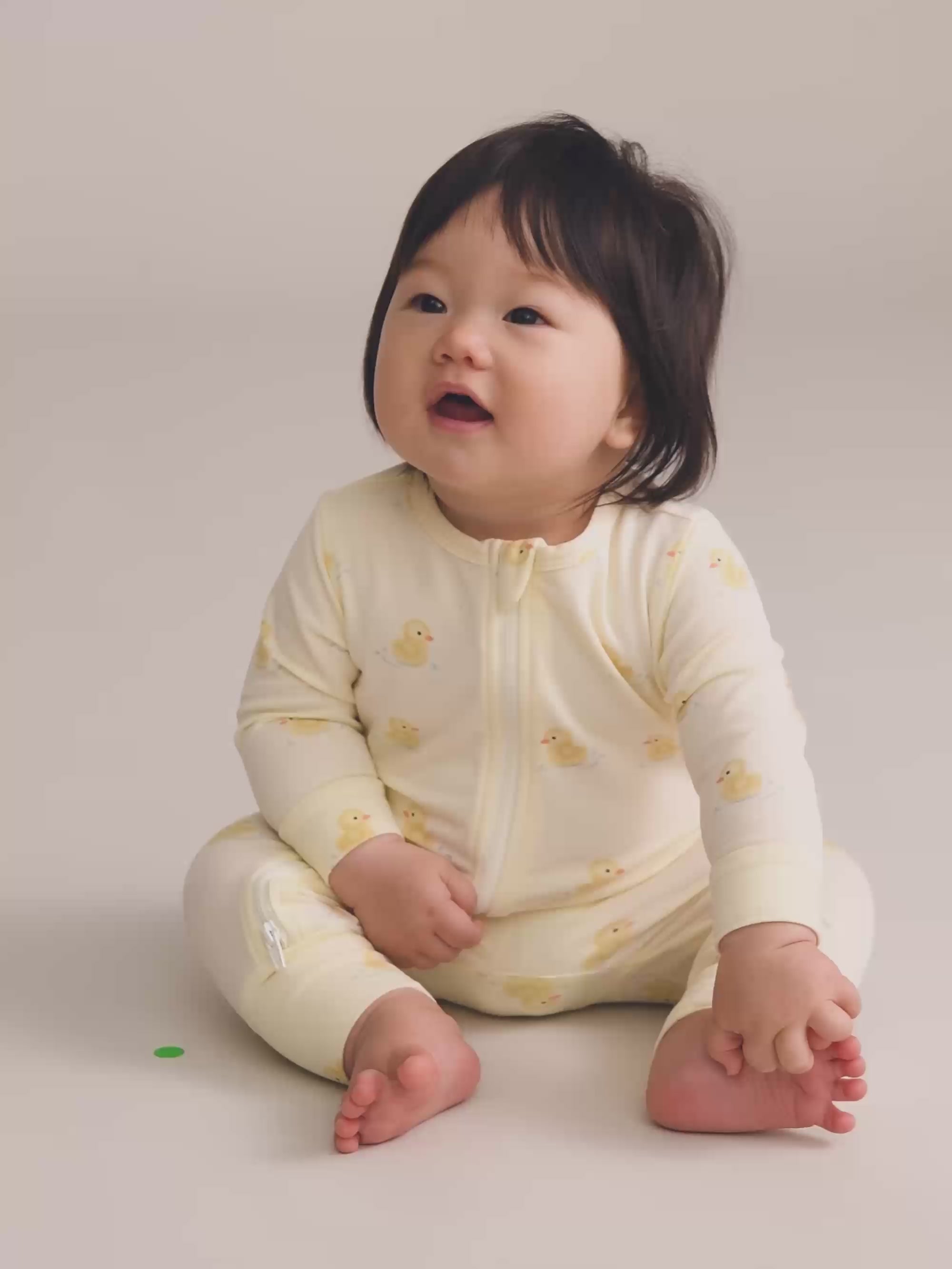 Rubber Ducky Zip Romper ONESIE Huxbaby Shopify