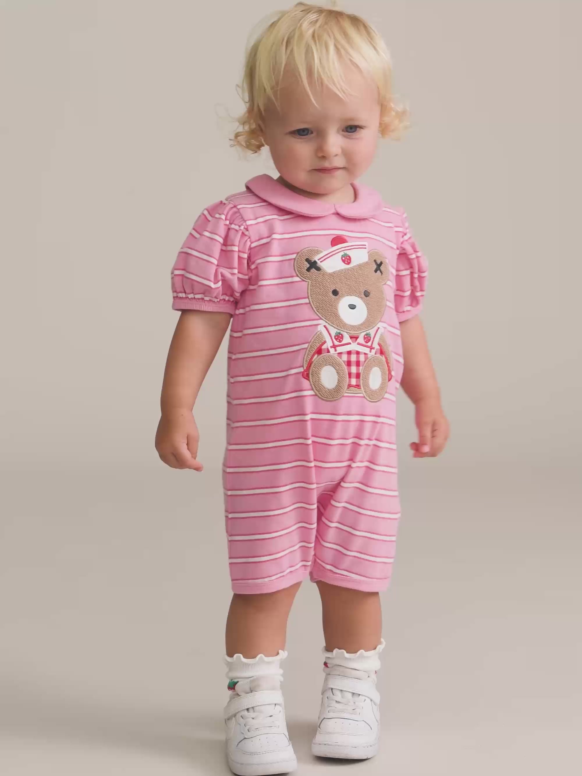 Nautical Huxette Collar Romper ONESIE Huxbaby Shopify