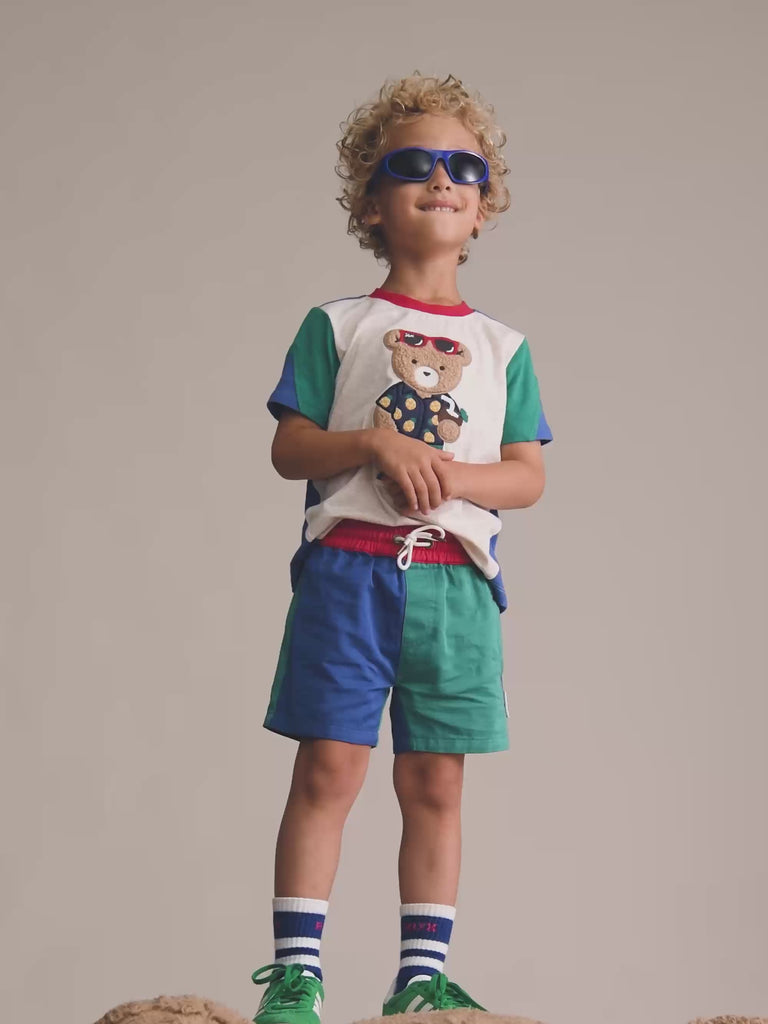 Tropical Hux Spliced Tee T-SHIRT Huxbaby Shopify