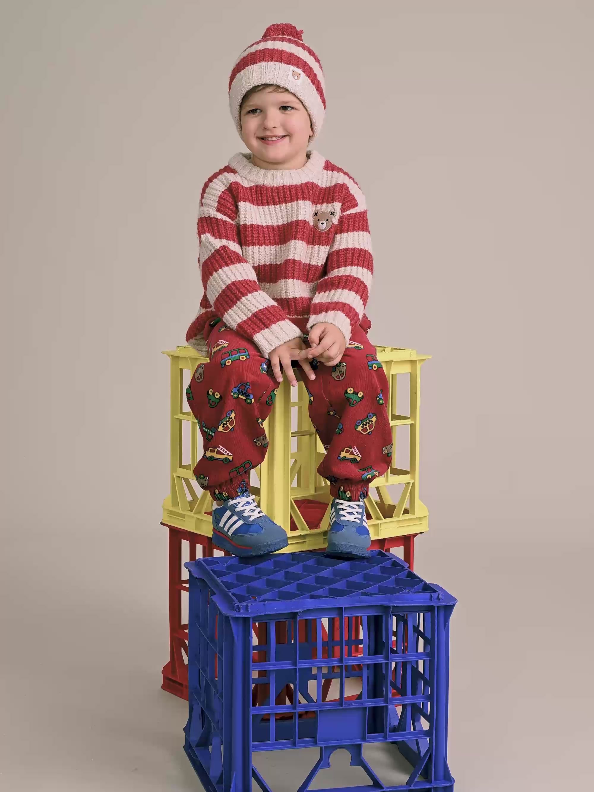 Classic Stripe Beanie ACCESSORIES Huxbaby