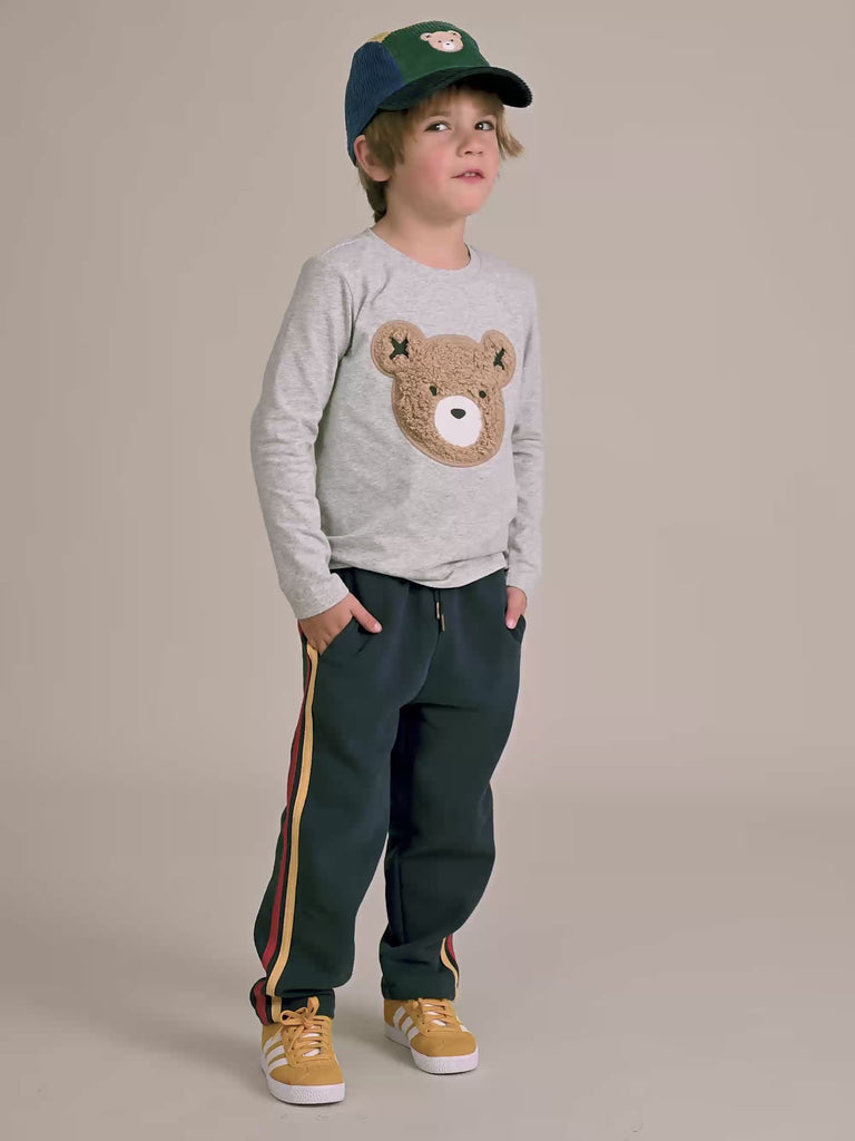 Racer Stripe Blue Trackpant PANT Huxbaby