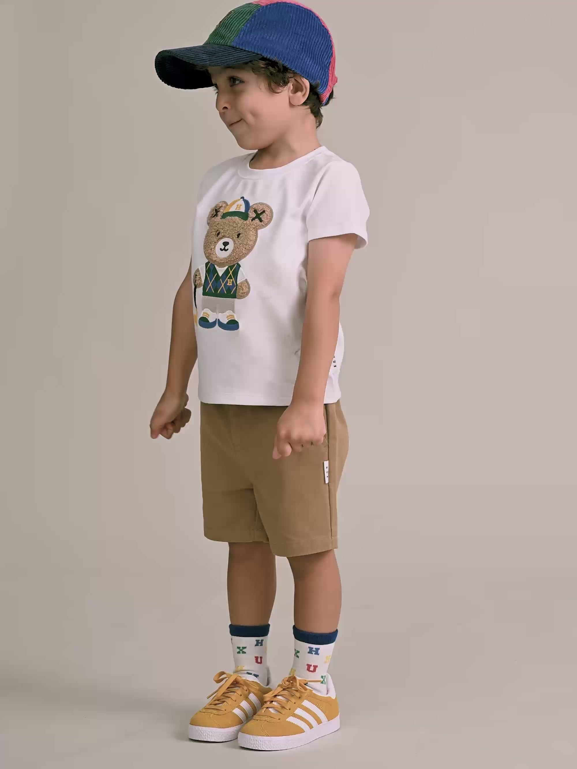 Golfer Hux White Tee T-SHIRT Huxbaby