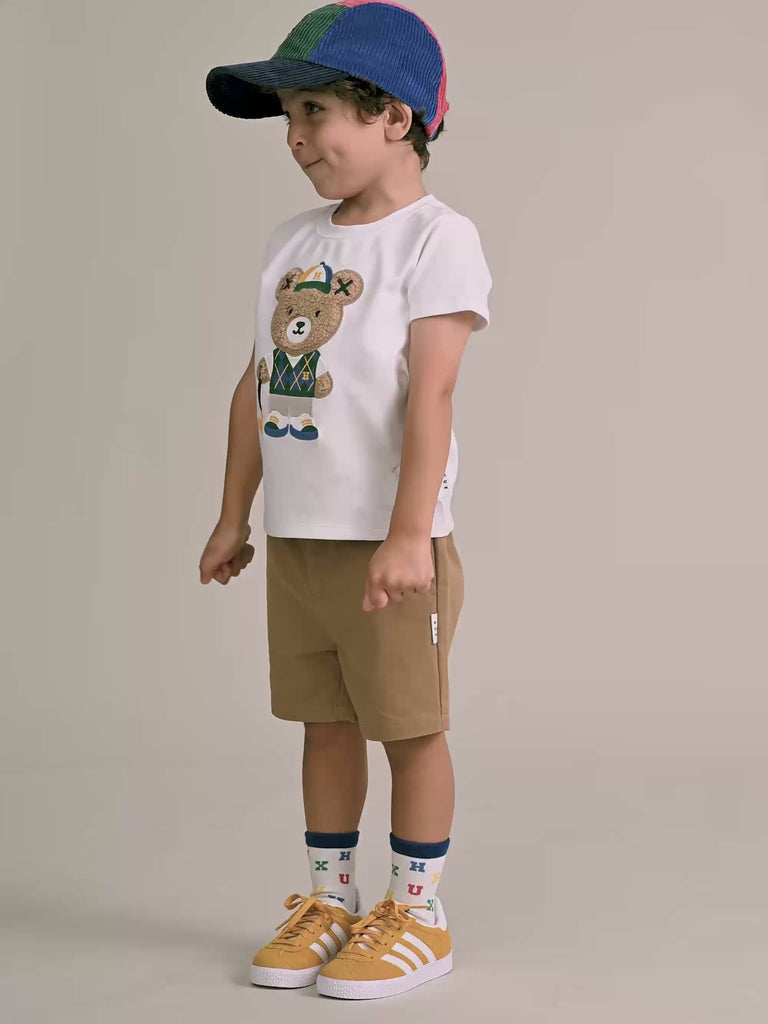 Golfer Hux White Tee T-SHIRT Huxbaby