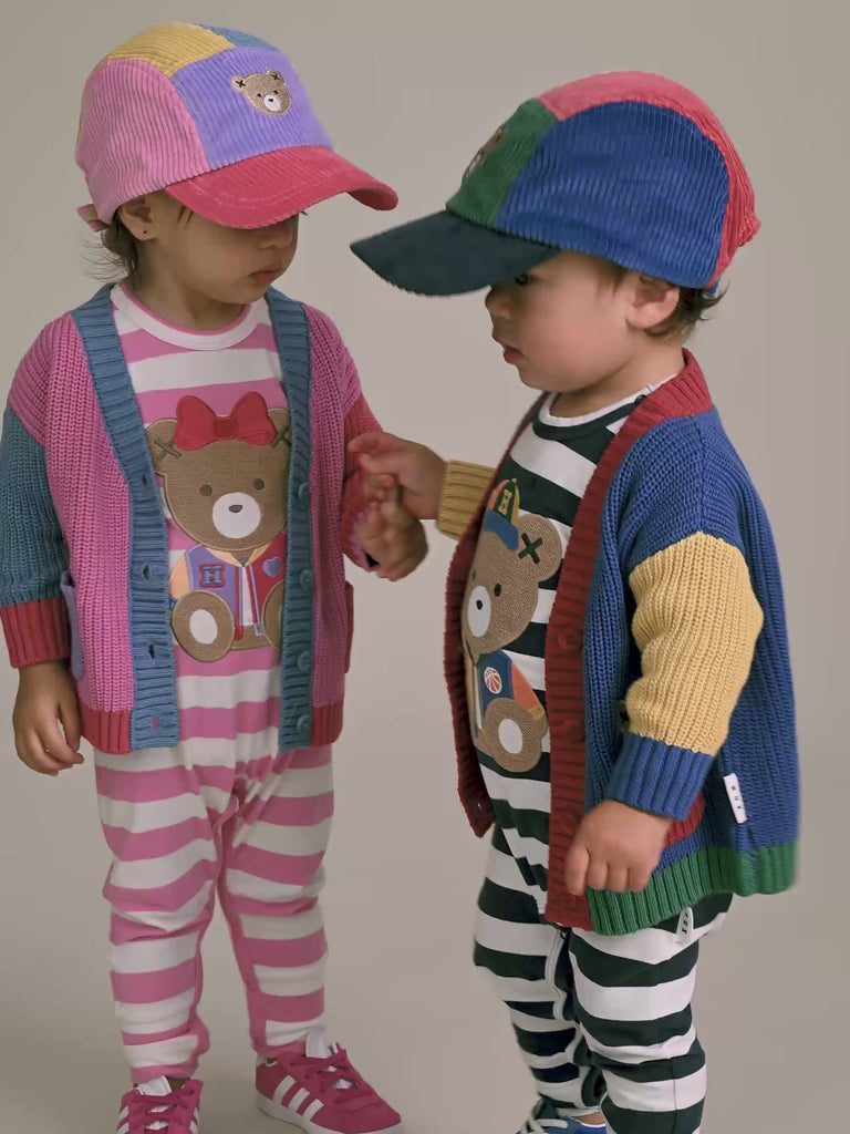 Colour Block Huxette Cardi KNIT CARDI Huxbaby