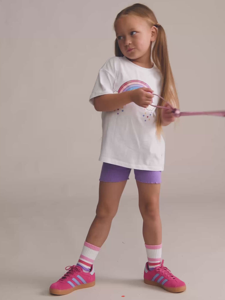Magical Rainbow Slouchy Tee SL TOP Huxbaby Shopify
