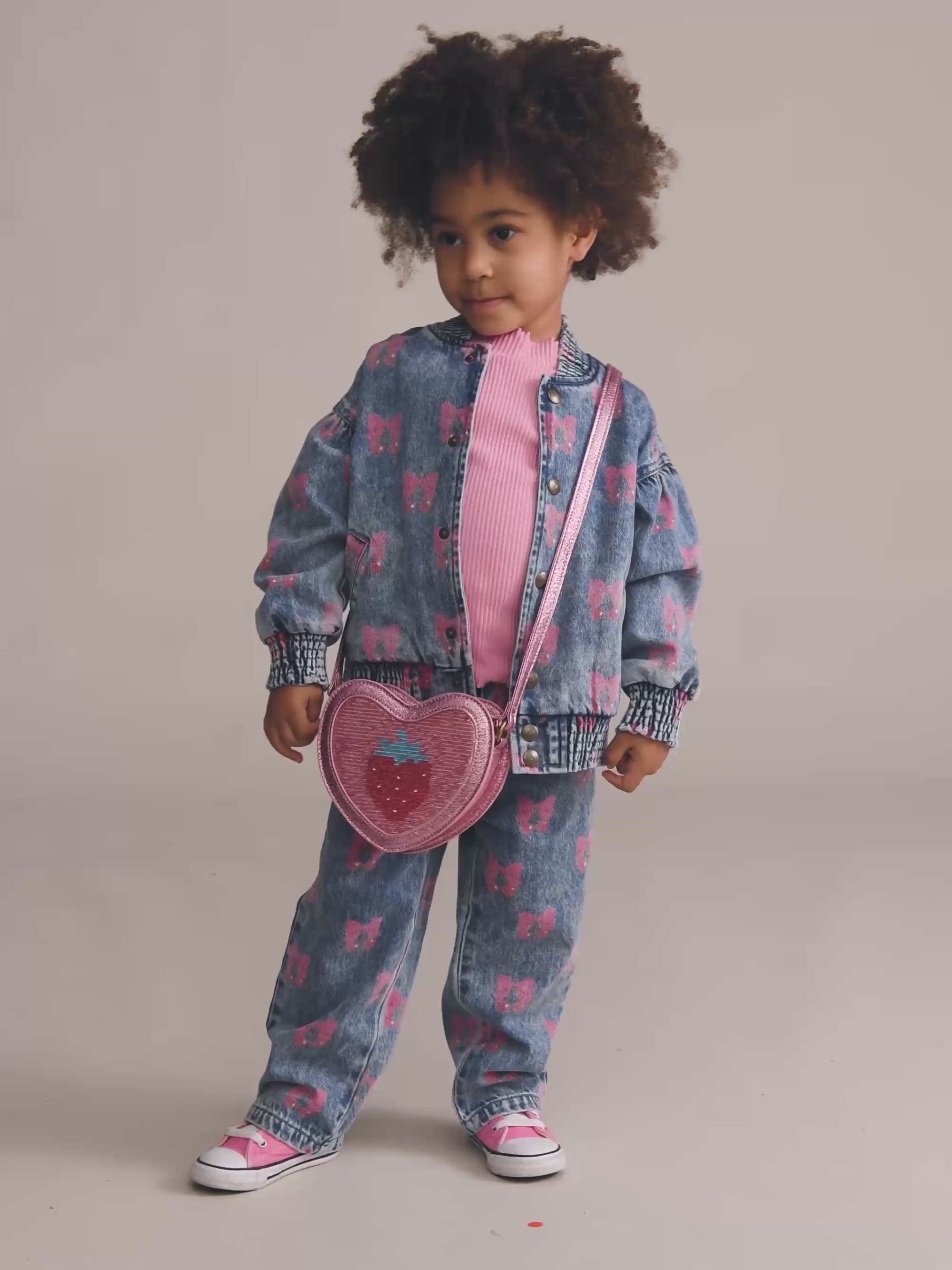 Dreamy Denim Cherry Jacket JACKET Huxbaby Shopify