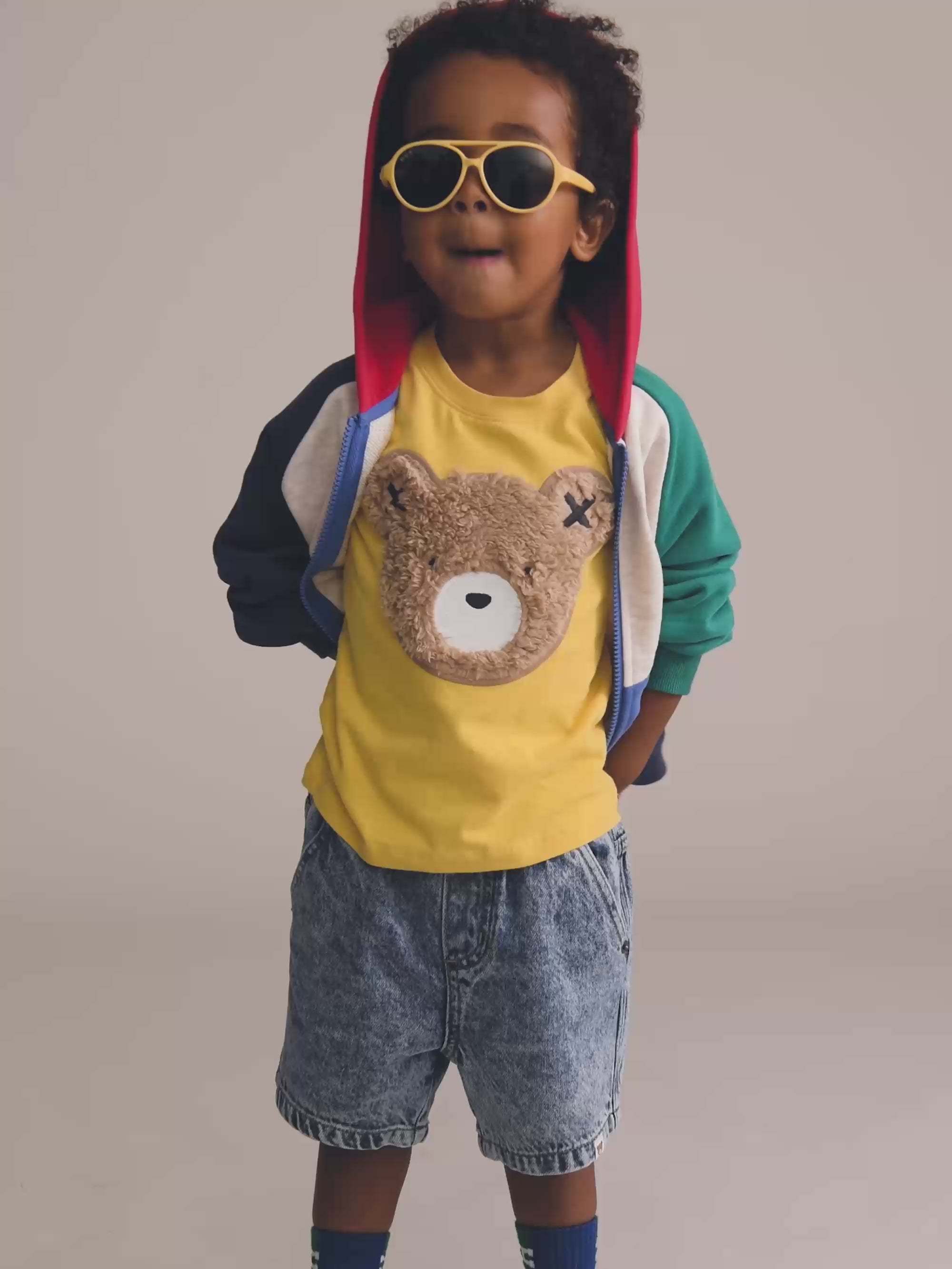 Colour Block Raglan Hoodie SWEATSHIRT Huxbaby Shopify