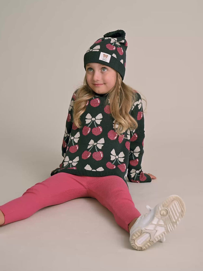 Cherry Pie Knit Pullover KNIT CARDI Huxbaby