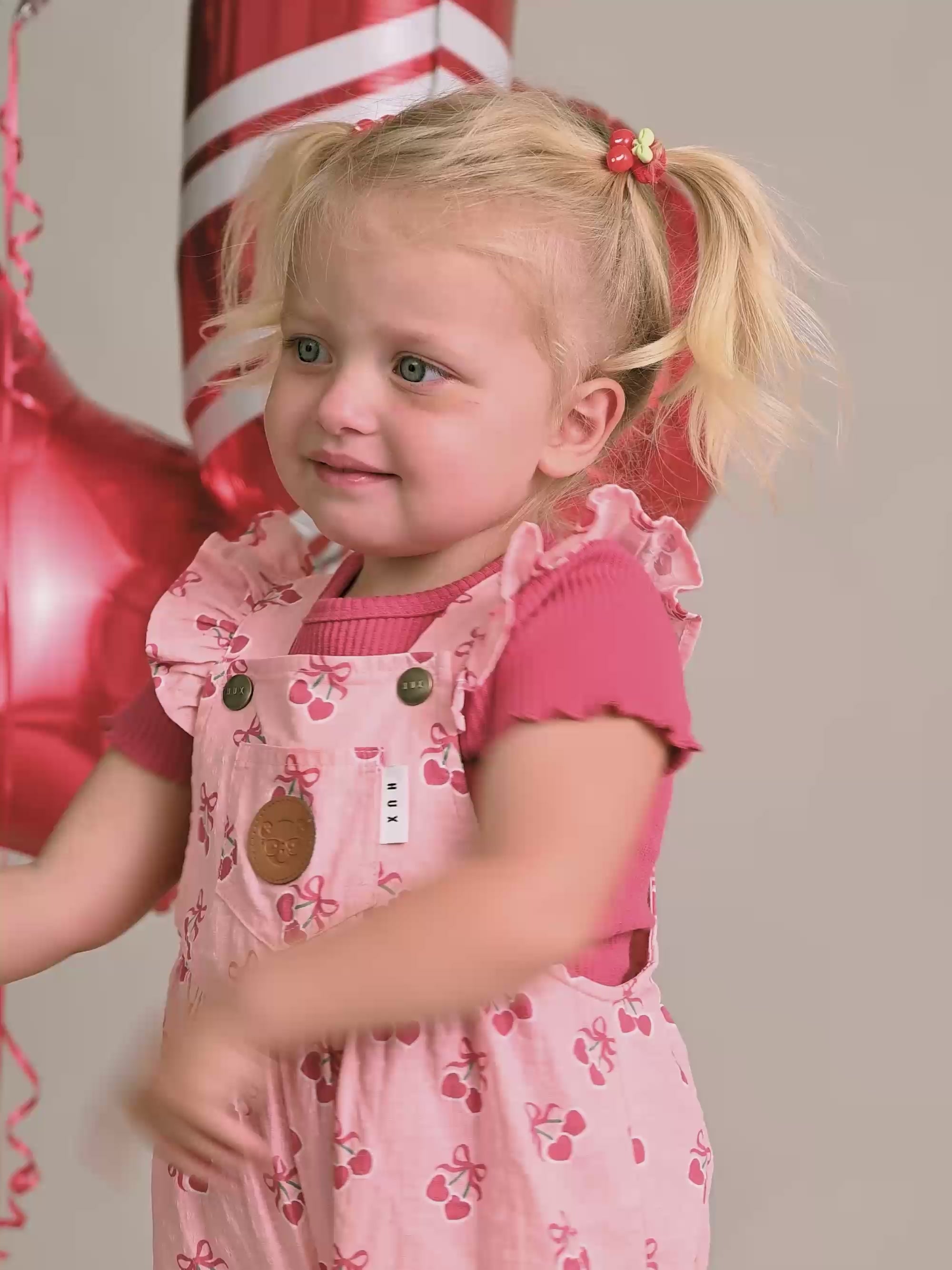 Cherry Pie Frilly Playsuit PLAYSUIT Huxbaby