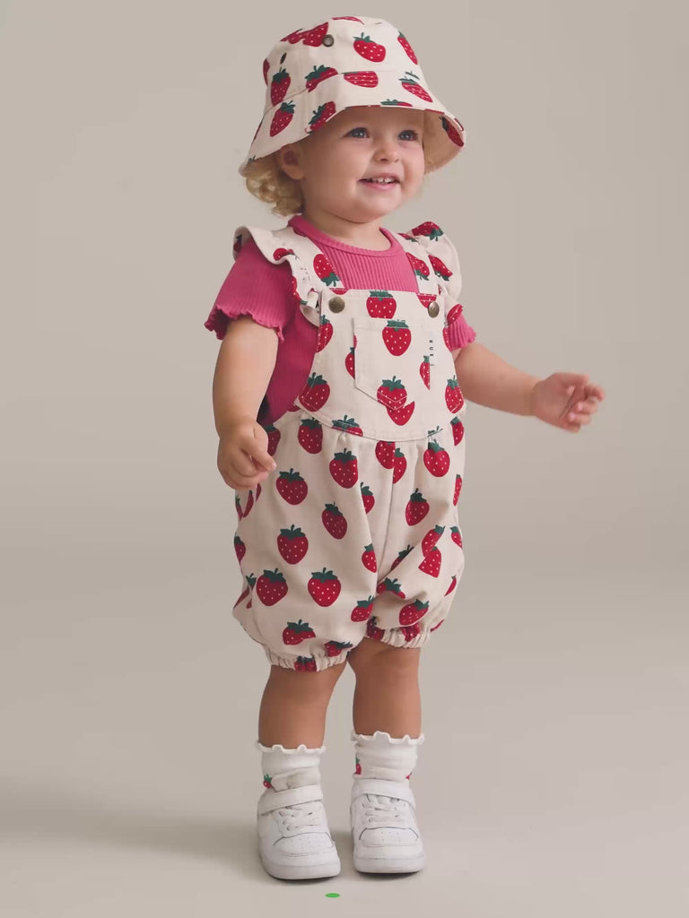 Strawberry Bubble Romper PLAYSUIT Huxbaby Shopify