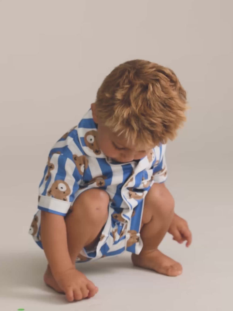 Nautical Huxbear Stripe Pjs SET Huxbaby Shopify