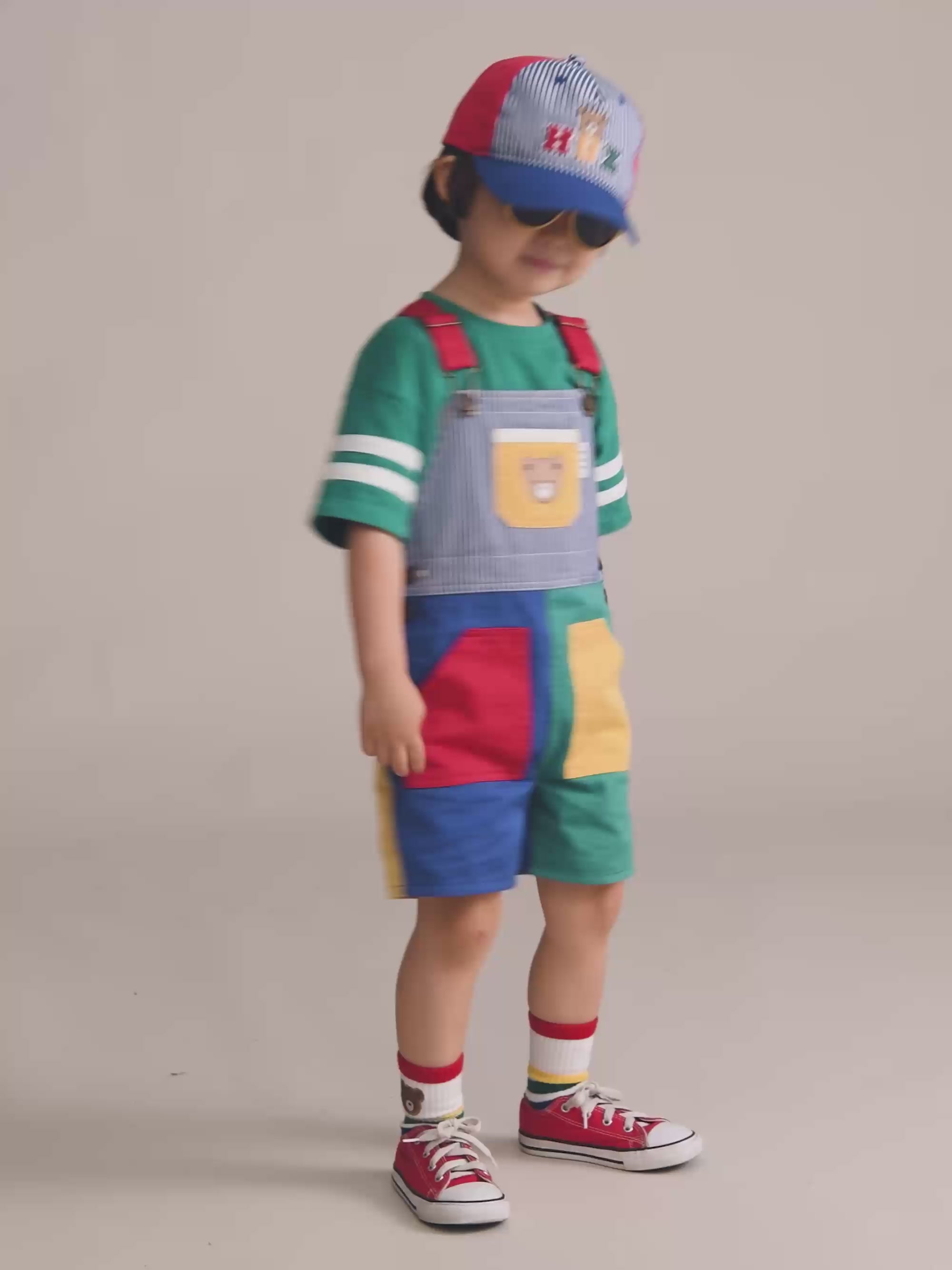 Colour Block Pocket Shortall SHORTALL Huxbaby Shopify