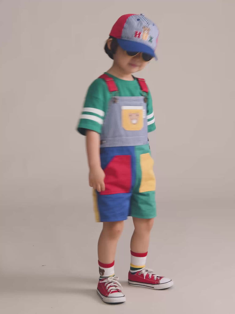 Colour Block Pocket Shortall SHORTALL Huxbaby Shopify