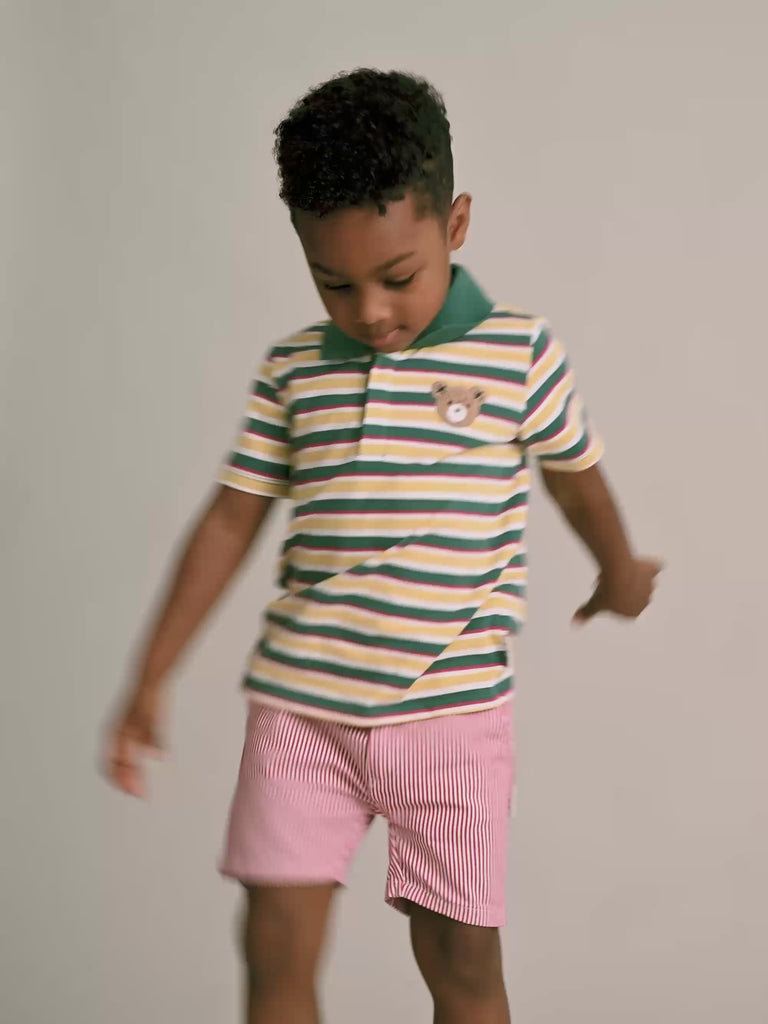 Hux Stripe Polo Tee T-SHIRT Huxbaby