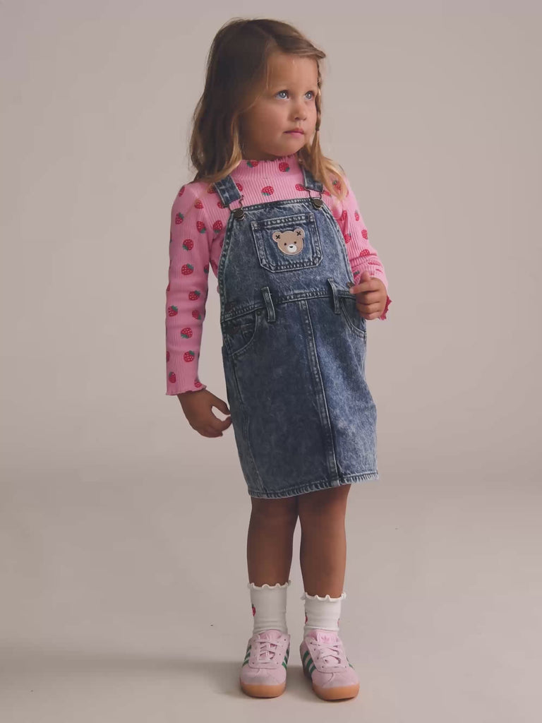 Dreamy Denim Skirt Pinafore DRESS Huxbaby Shopify