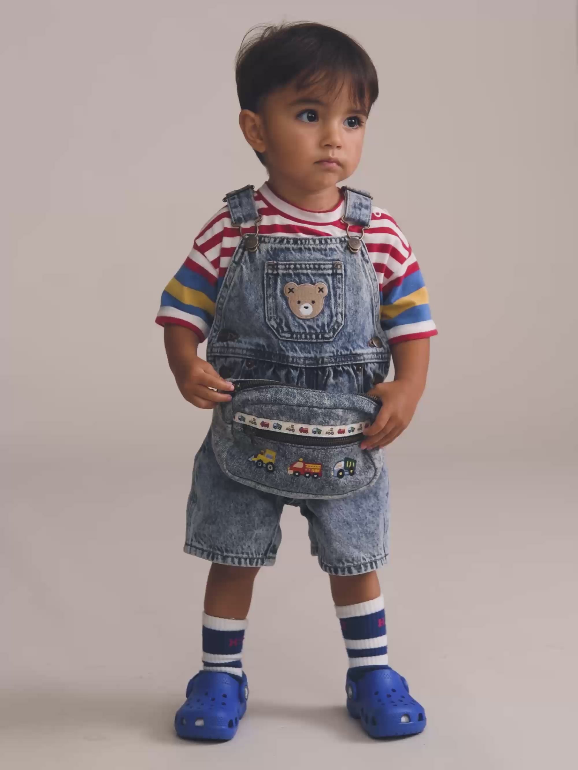 Dreamy Denim Shortall SHORTALL Huxbaby Shopify