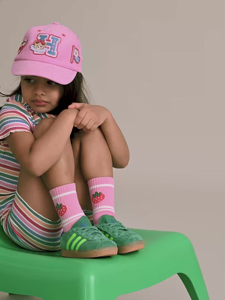 Tutti Frutti Stripe Bike Short SHORT Huxbaby