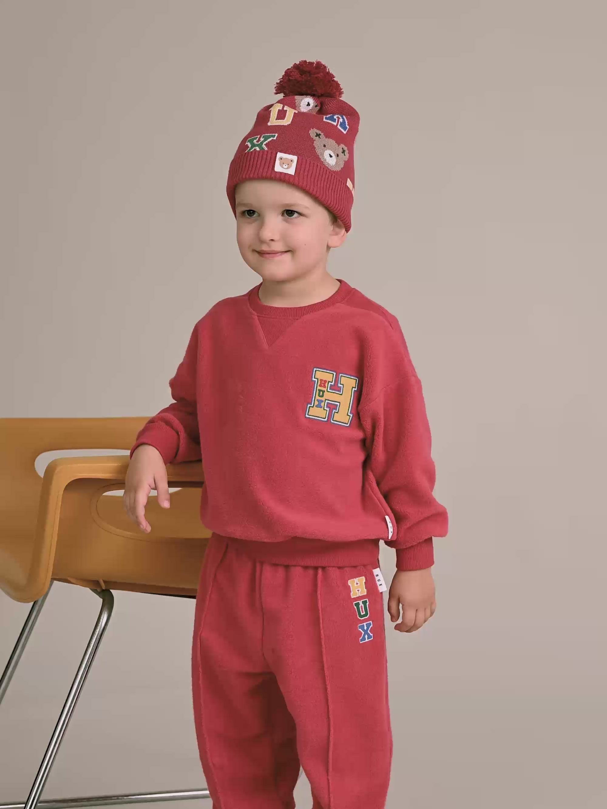 Collegiate Panel Sweatshirt SWEATSHIRT Huxbaby