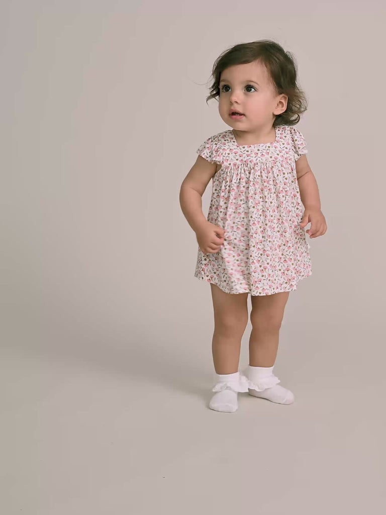 Ditsy Floral 2Pc Top And Bloomer Set SET Huxbaby