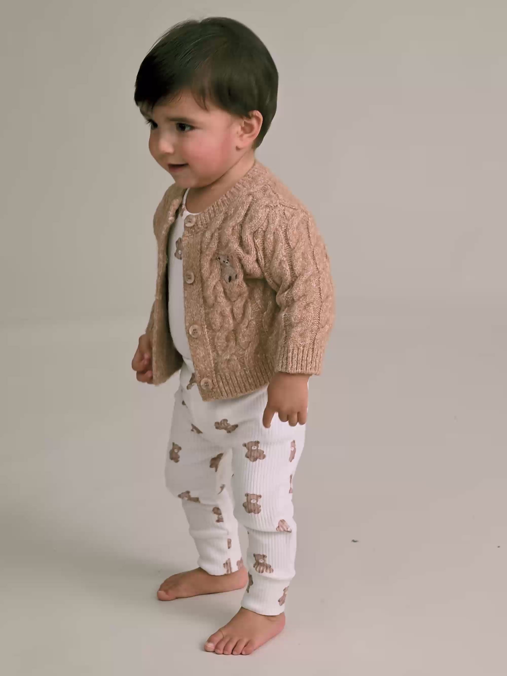 My First Hux Newborn Knit Cardi KNIT CARDI Huxbaby