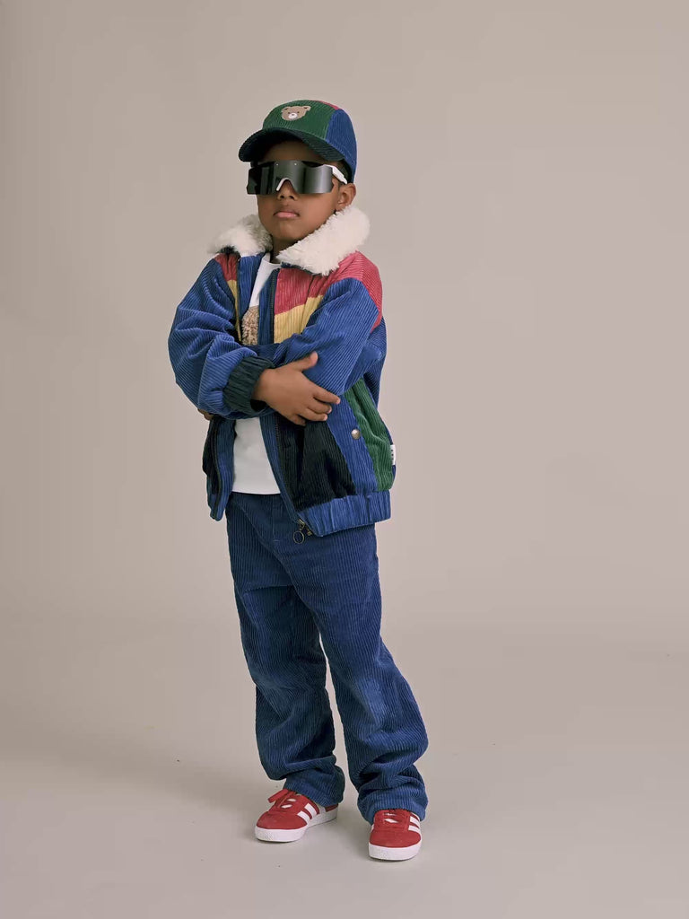 Colour Block Cord Jacket JACKET Huxbaby