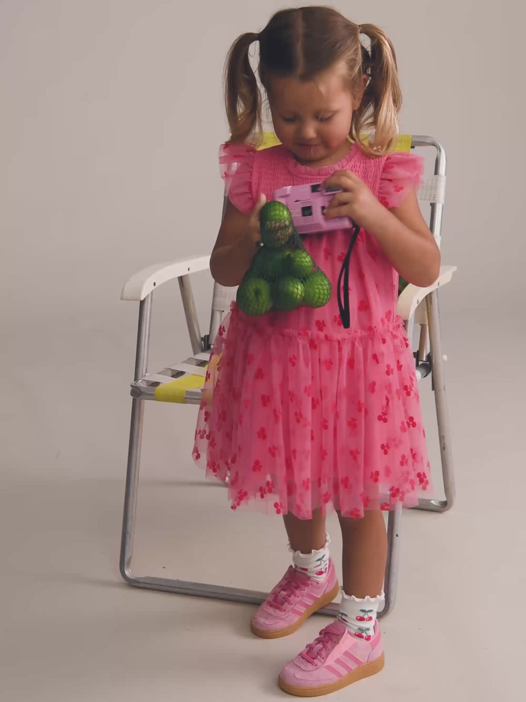 Tropical Glitter Fruit Tulle Dress DRESS Huxbaby Shopify