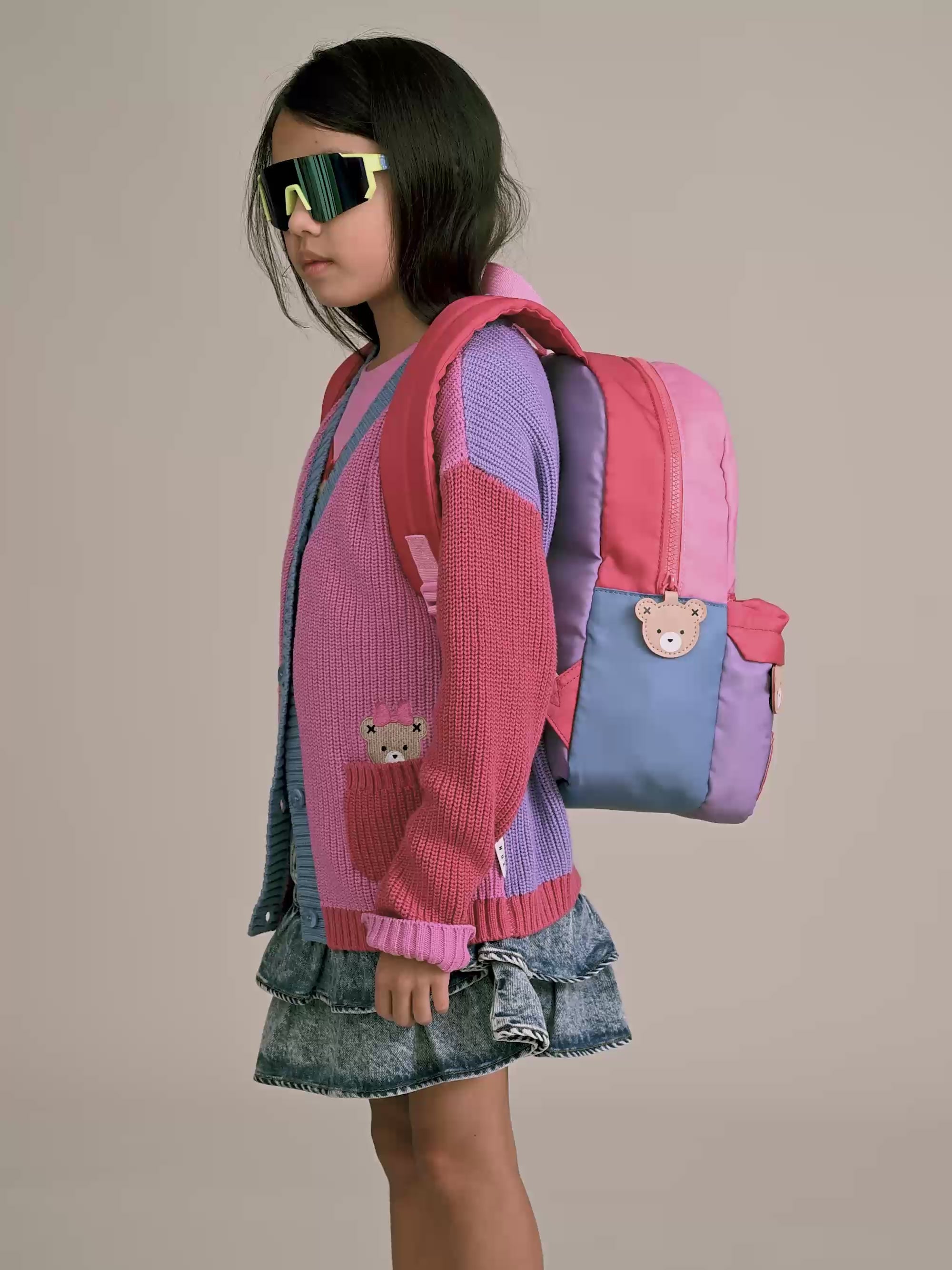 Huxette Colour Block Varsity Backpack ACCESSORIES Huxbaby