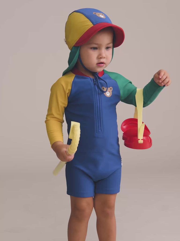 Huxbear Colour Block Rashsuit SWIMWEAR Huxbaby Shopify