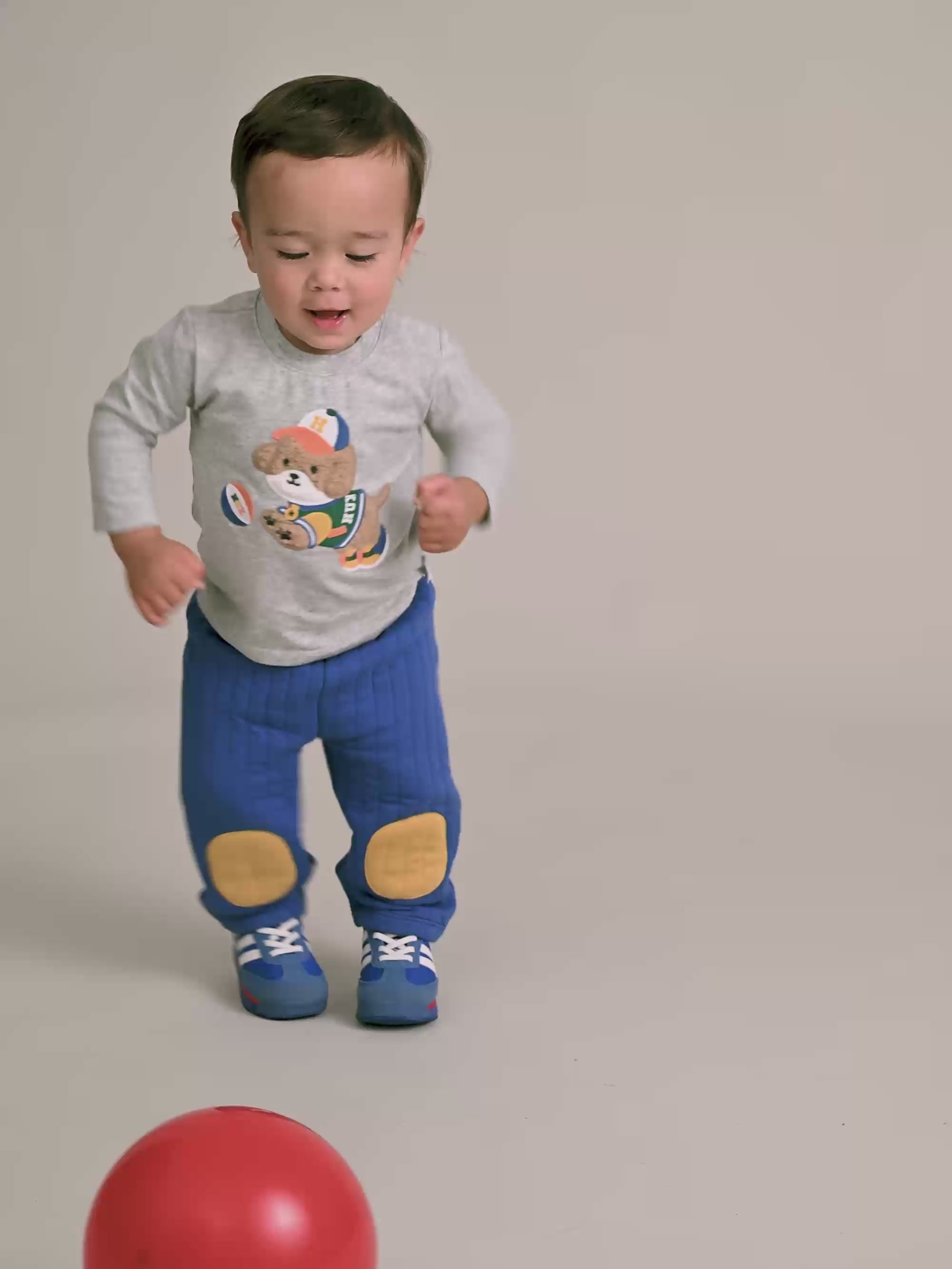 Quilted Knee Patch Trackpant PANT Huxbaby