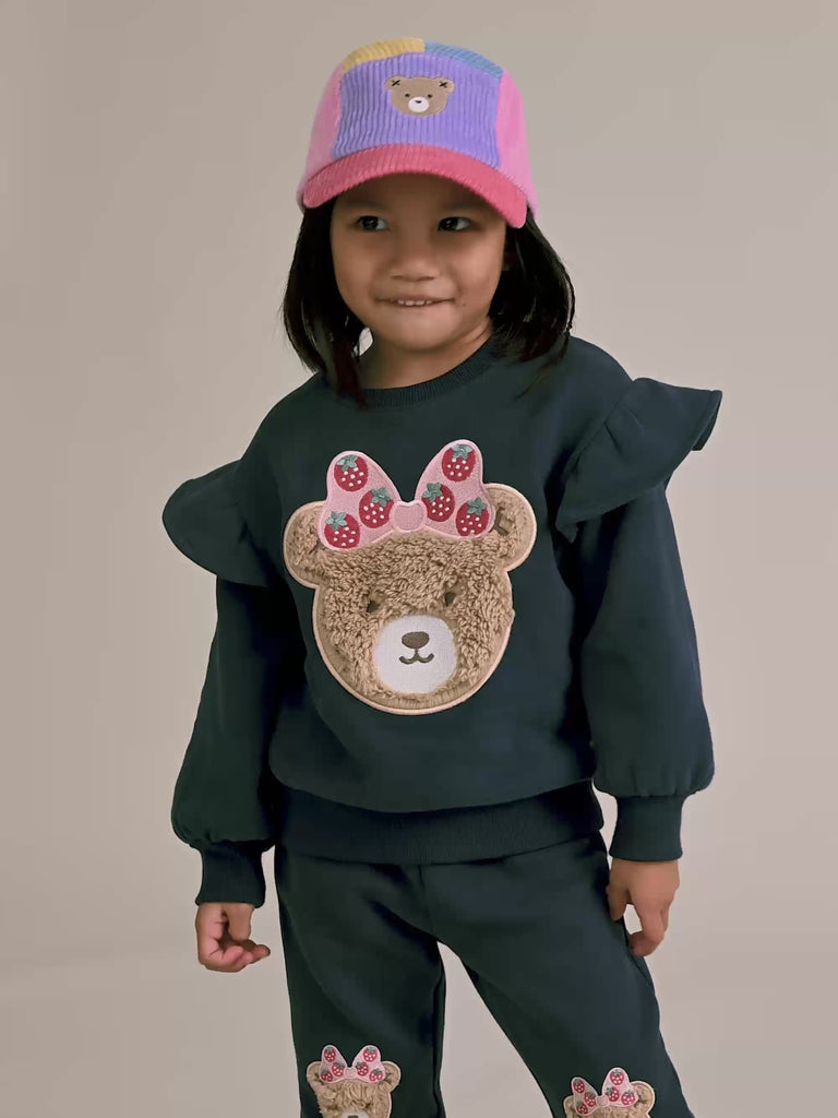 Strawberry Fields Huxette Bow Sweatshirt SWEATSHIRT Huxbaby