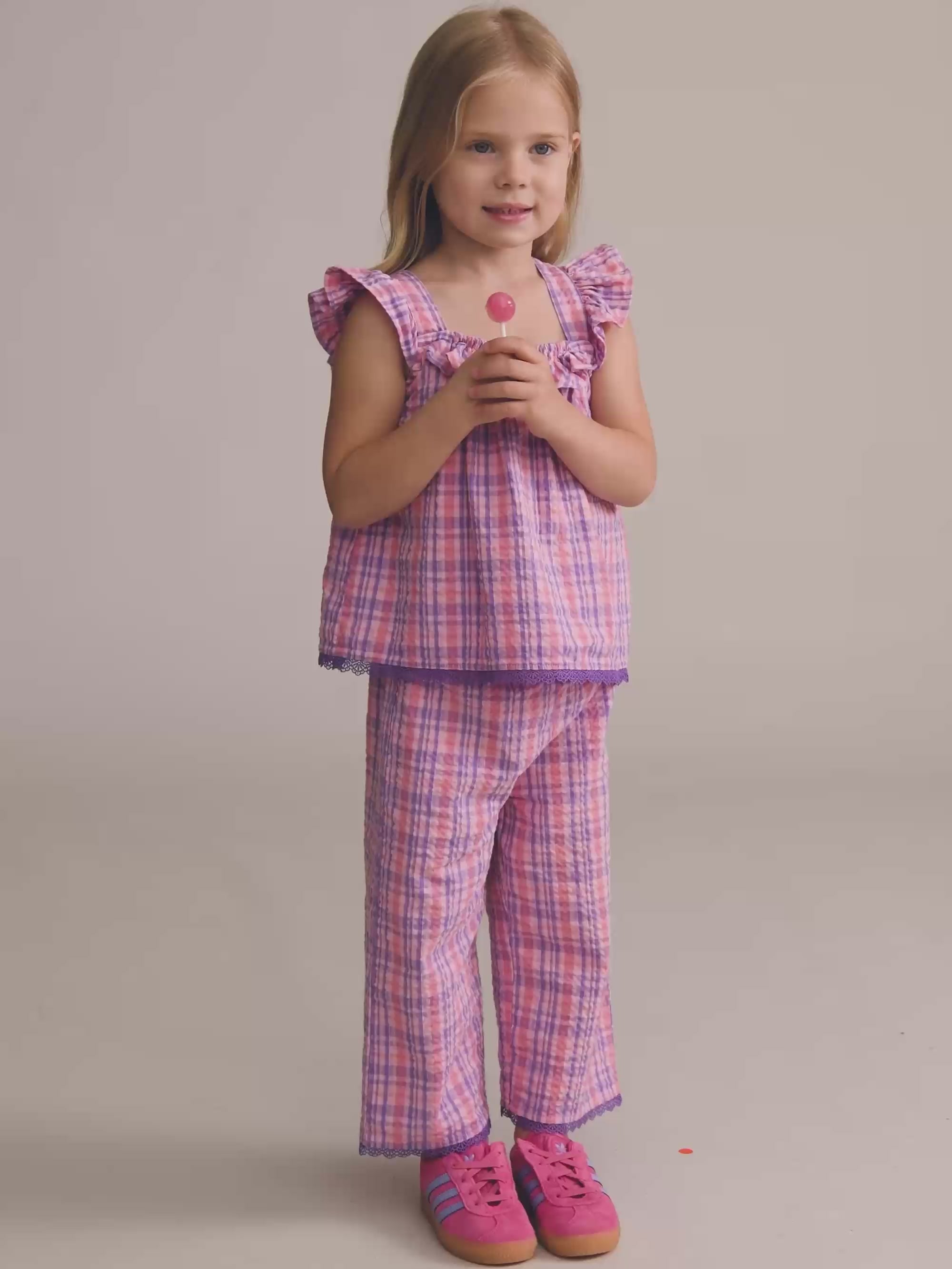 Tropical Check Paperbag Pant PANT Huxbaby Shopify