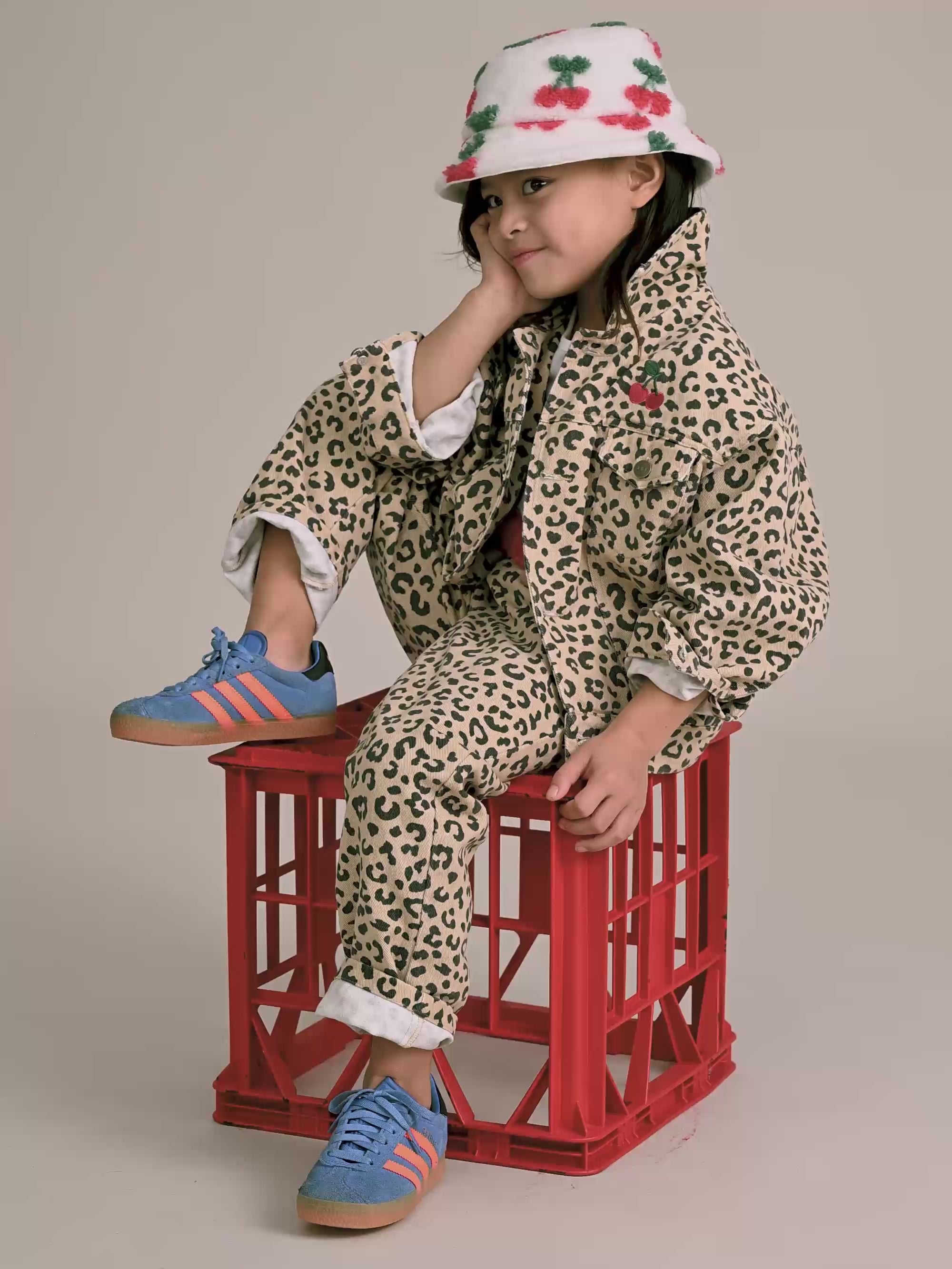 Leopard Print Denim Jeans PANT Huxbaby