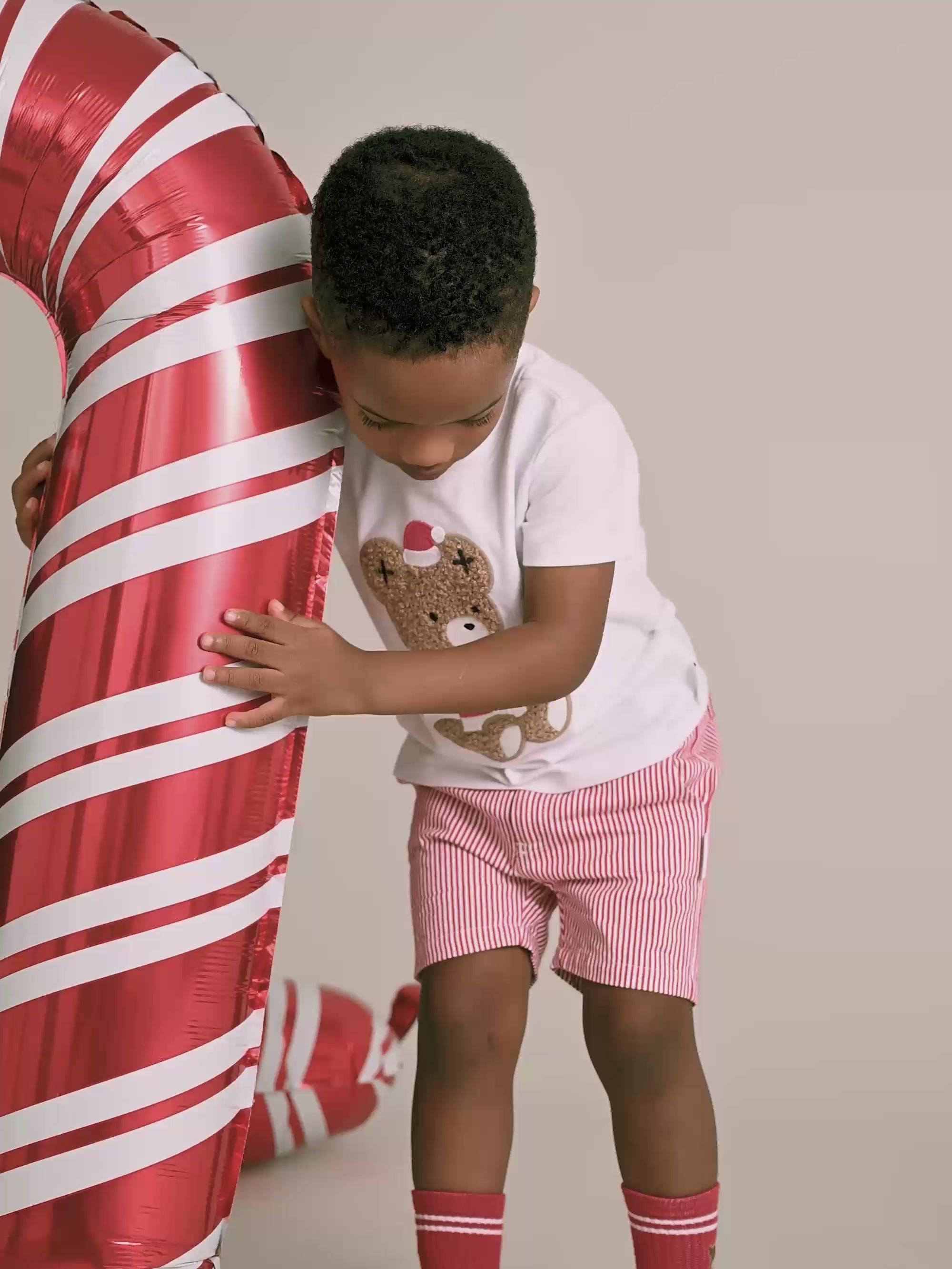 Chill Red Stripe Chino Shorts SHORT Huxbaby