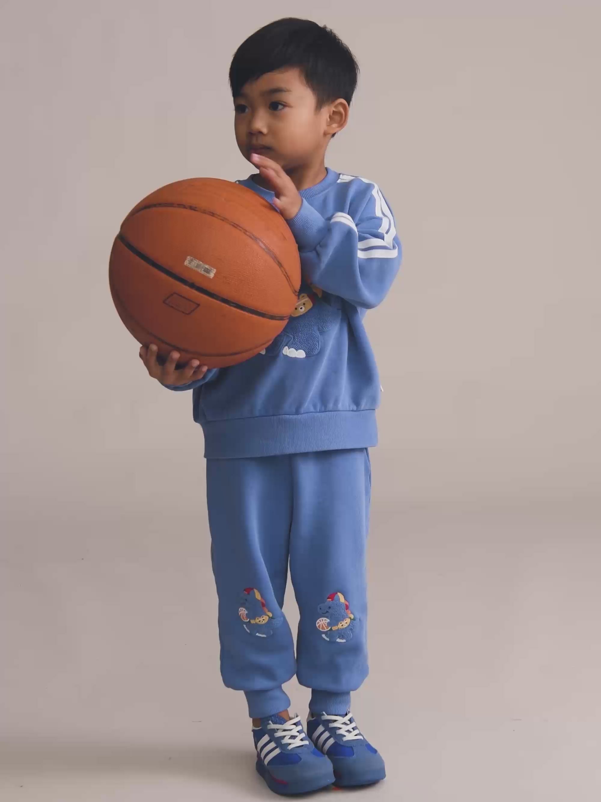 Baller Dino Sporty Stripe Sweatshirt SWEATSHIRT Huxbaby Shopify