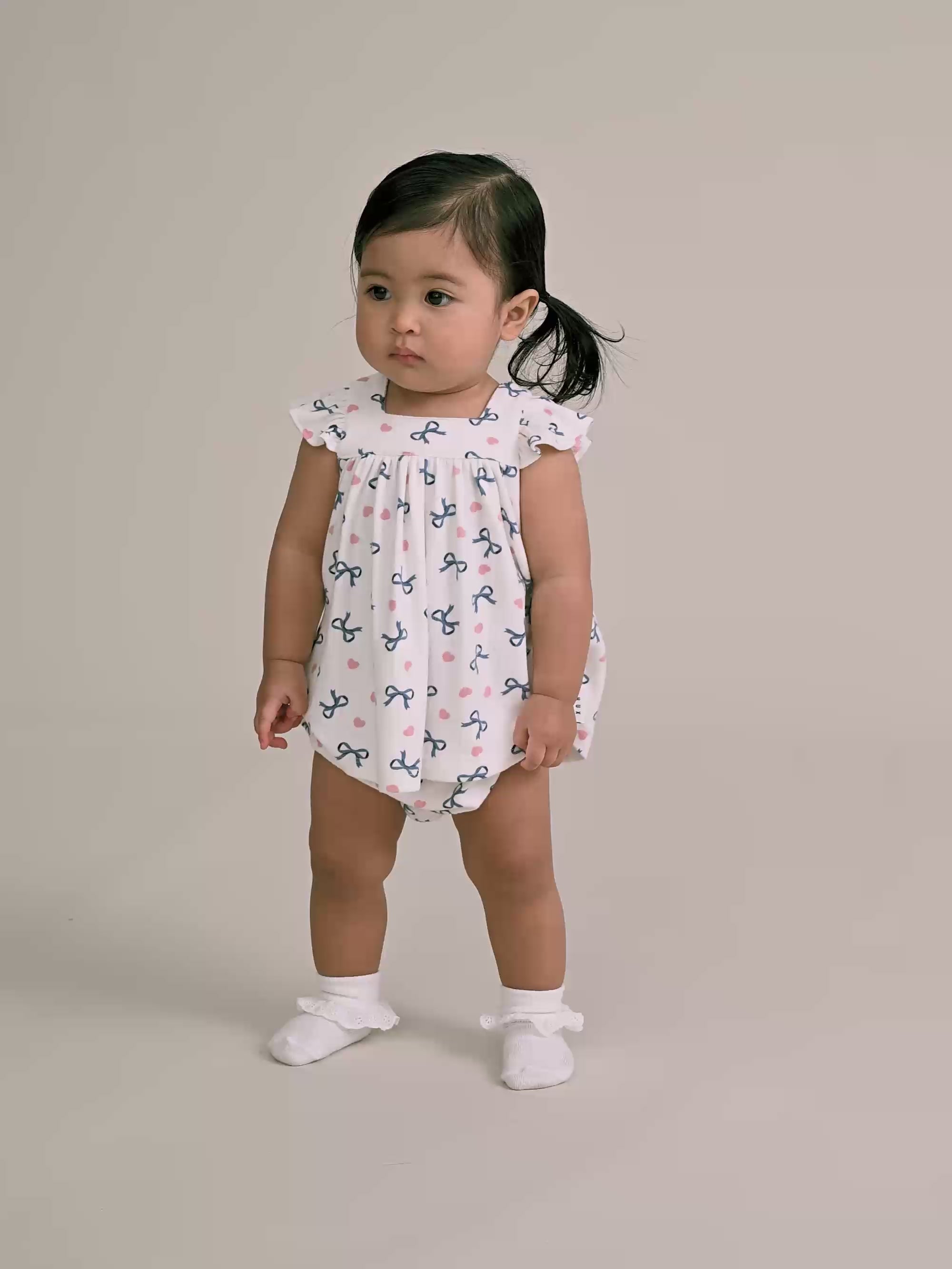 Hearts And Bows 2Pc Top And Bloomer Set SET Huxbaby