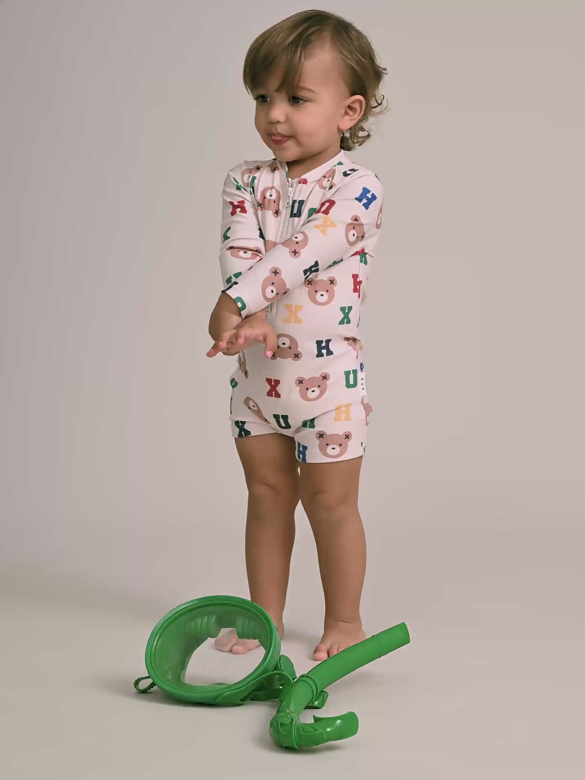 Varsity Letter Hux Rashie SWIMWEAR Huxbaby