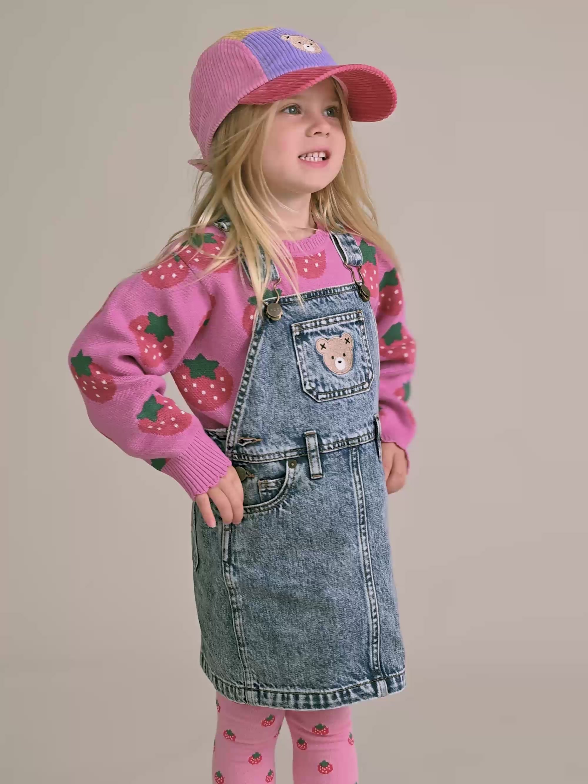 Dreamy Denim Pinafore DRESS Huxbaby