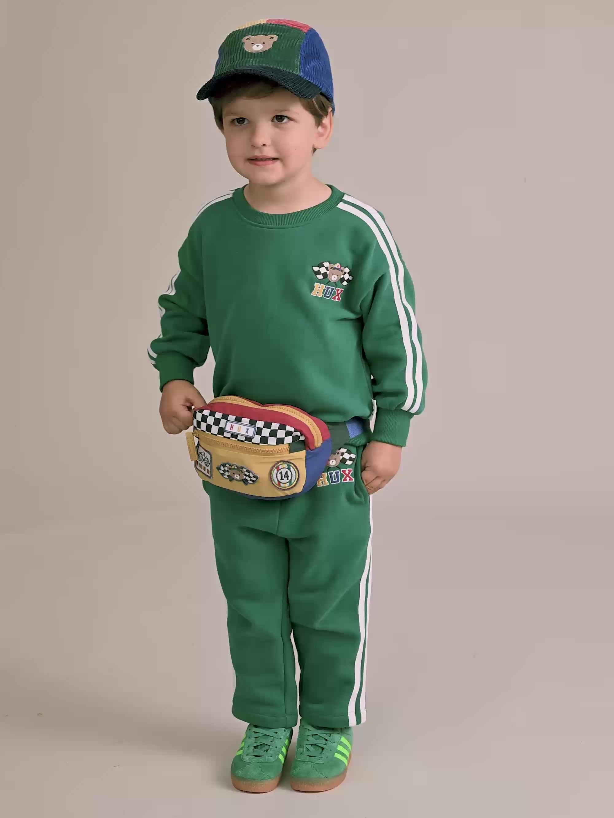 Racer Stripe Sweatshirt SWEATSHIRT Huxbaby