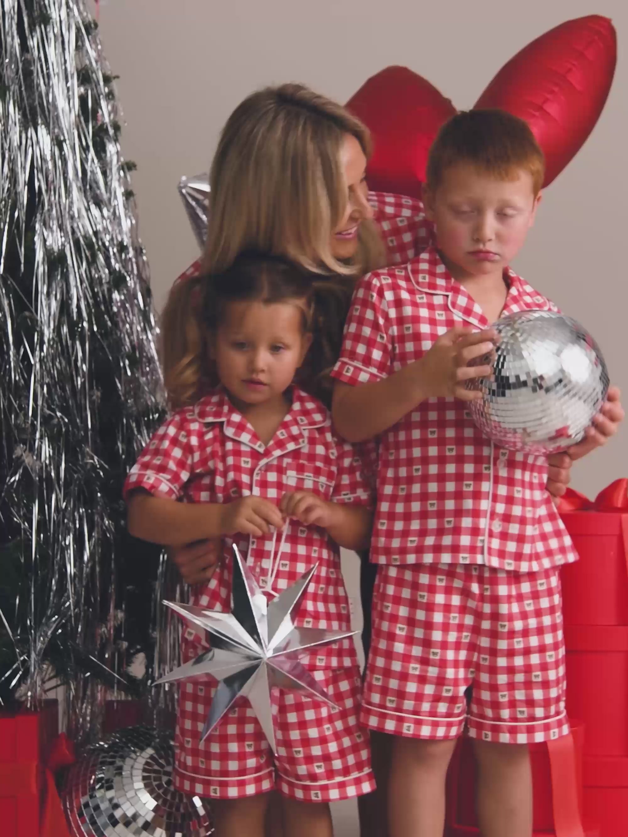 Huxbear Check Pjs SET Huxbaby Shopify