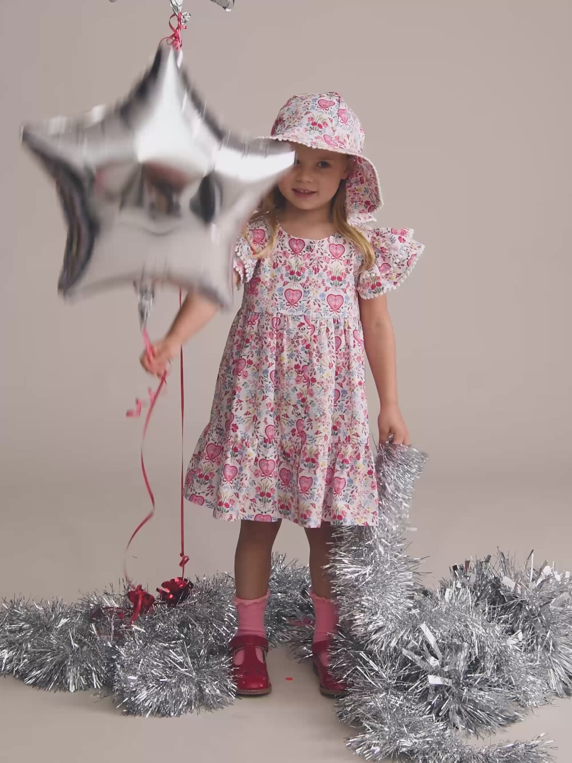 Scallop Floral Tiered Dress DRESS Huxbaby Shopify