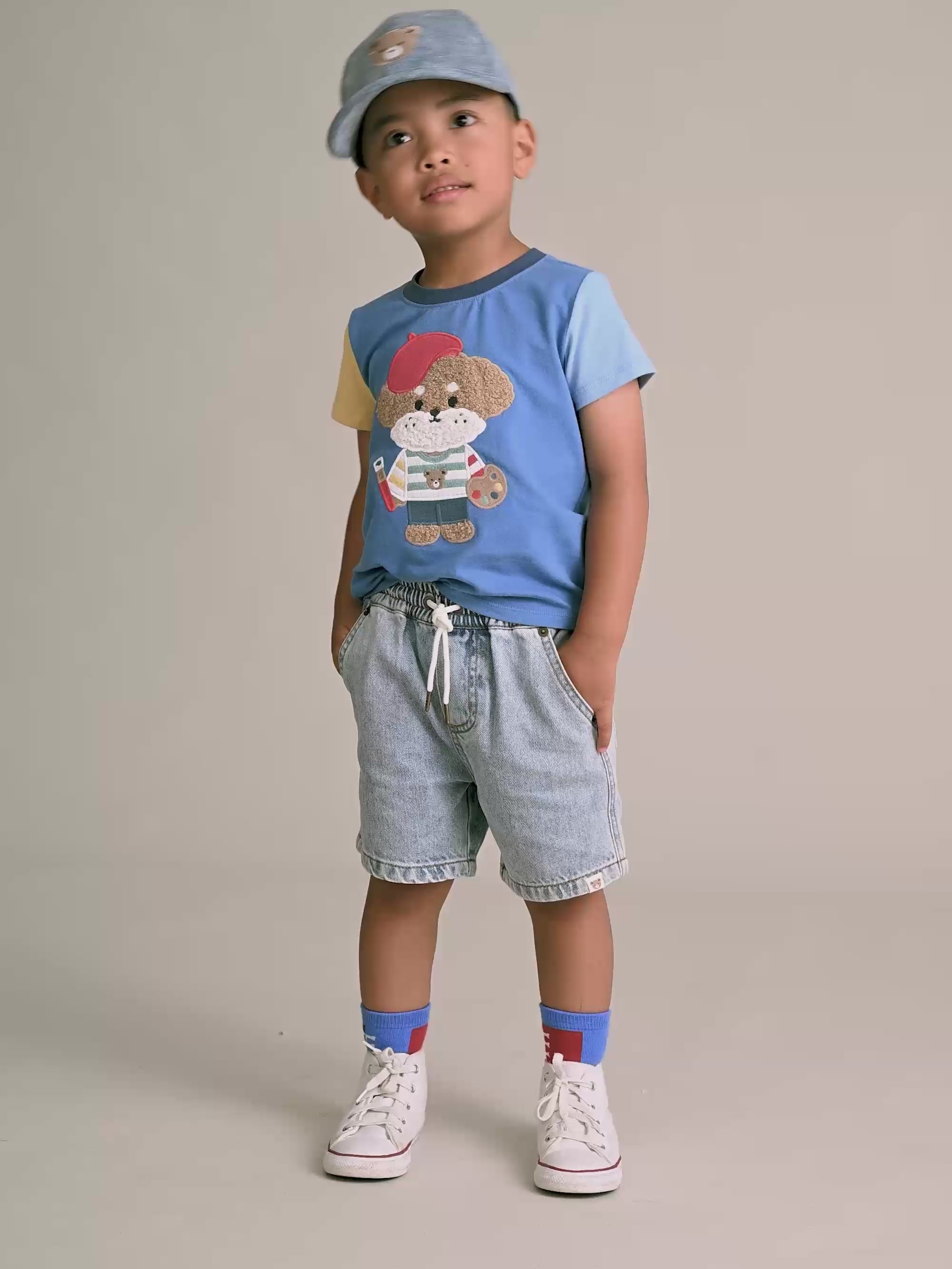 Parisian Painter Pup Tee T-SHIRT Huxbaby