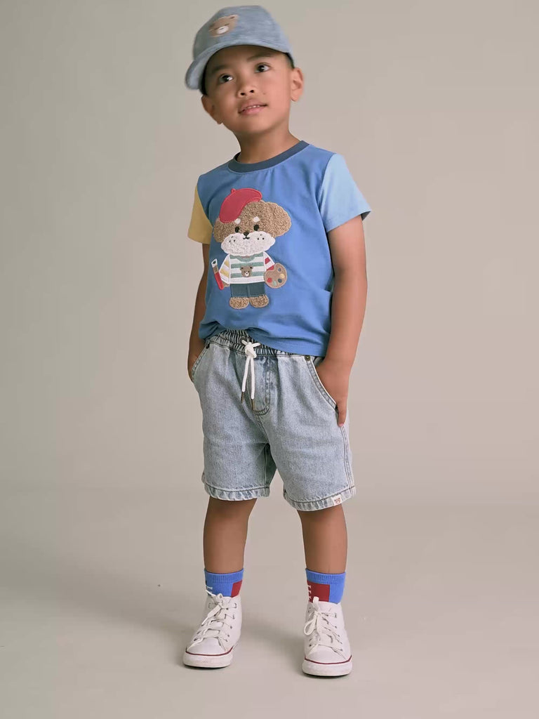 Parisian Painter Pup Tee T-SHIRT Huxbaby