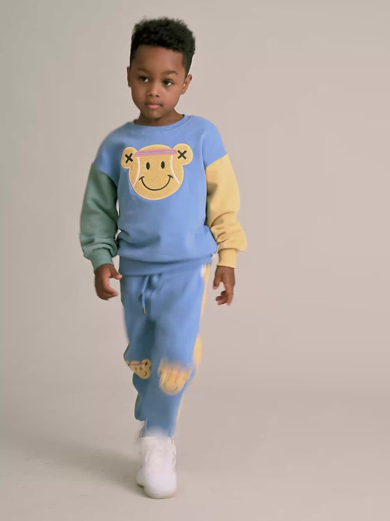 Tennis Bear Sweatshirt SWEATSHIRT Huxbaby
