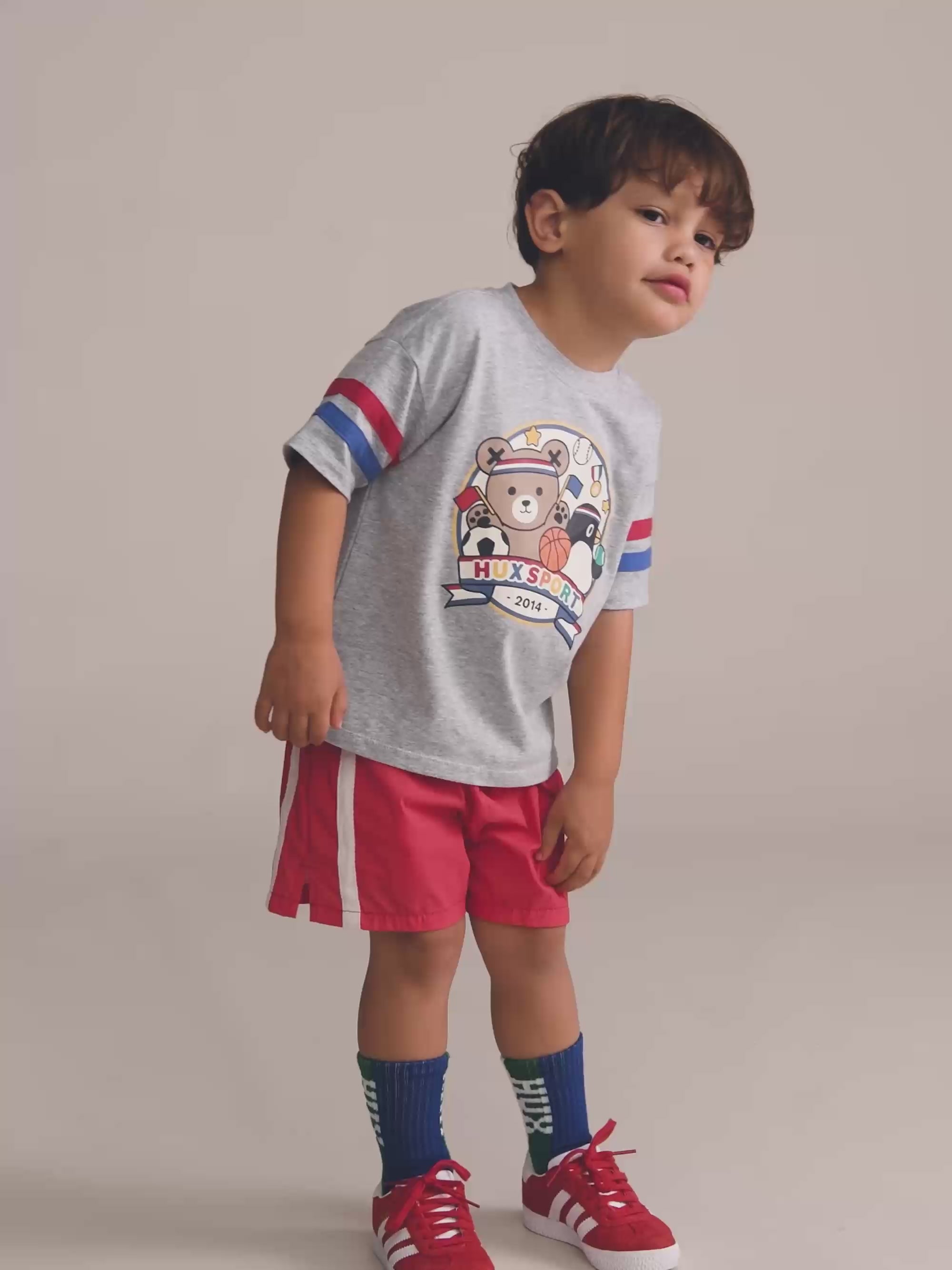 Hux Sport Stripe Slouchy Tee T-SHIRT Huxbaby Shopify