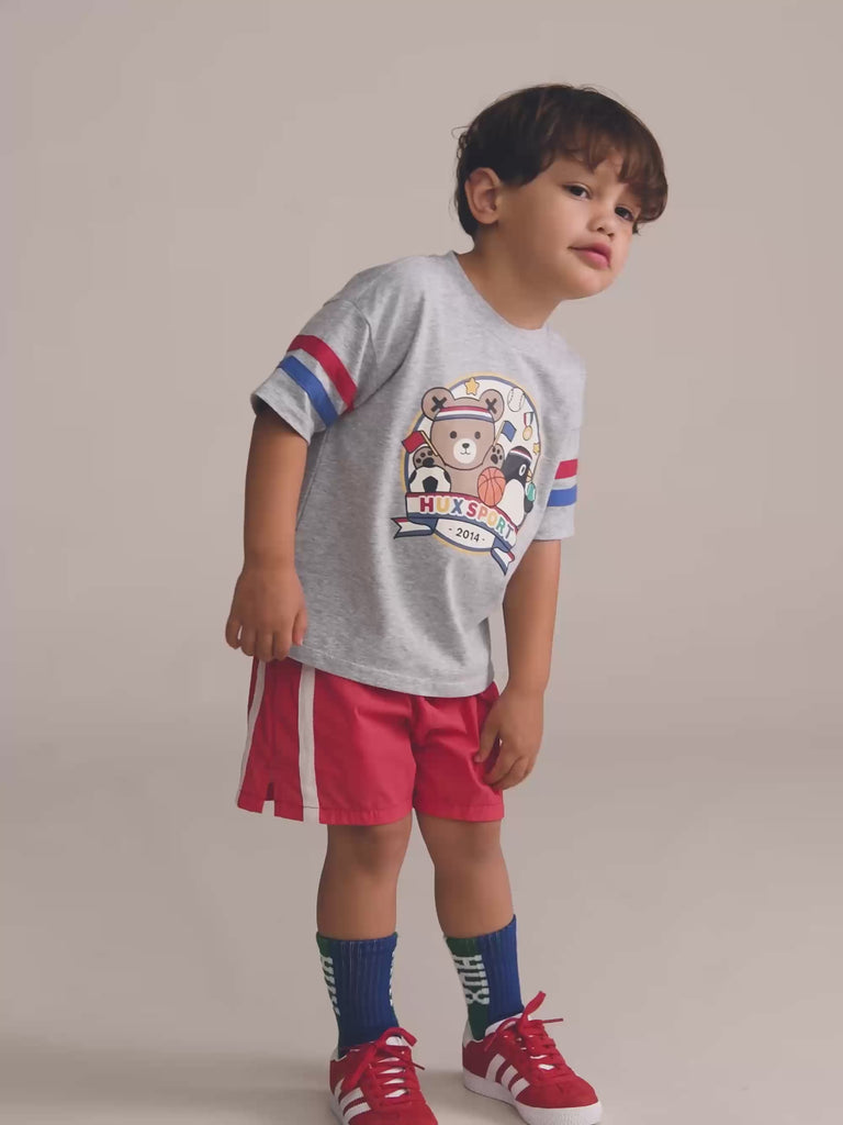 Hux Sport Stripe Slouchy Tee T-SHIRT Huxbaby Shopify