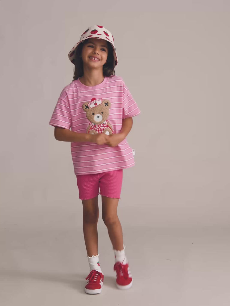 Berry Rib Bike Short SHORT Huxbaby Shopify