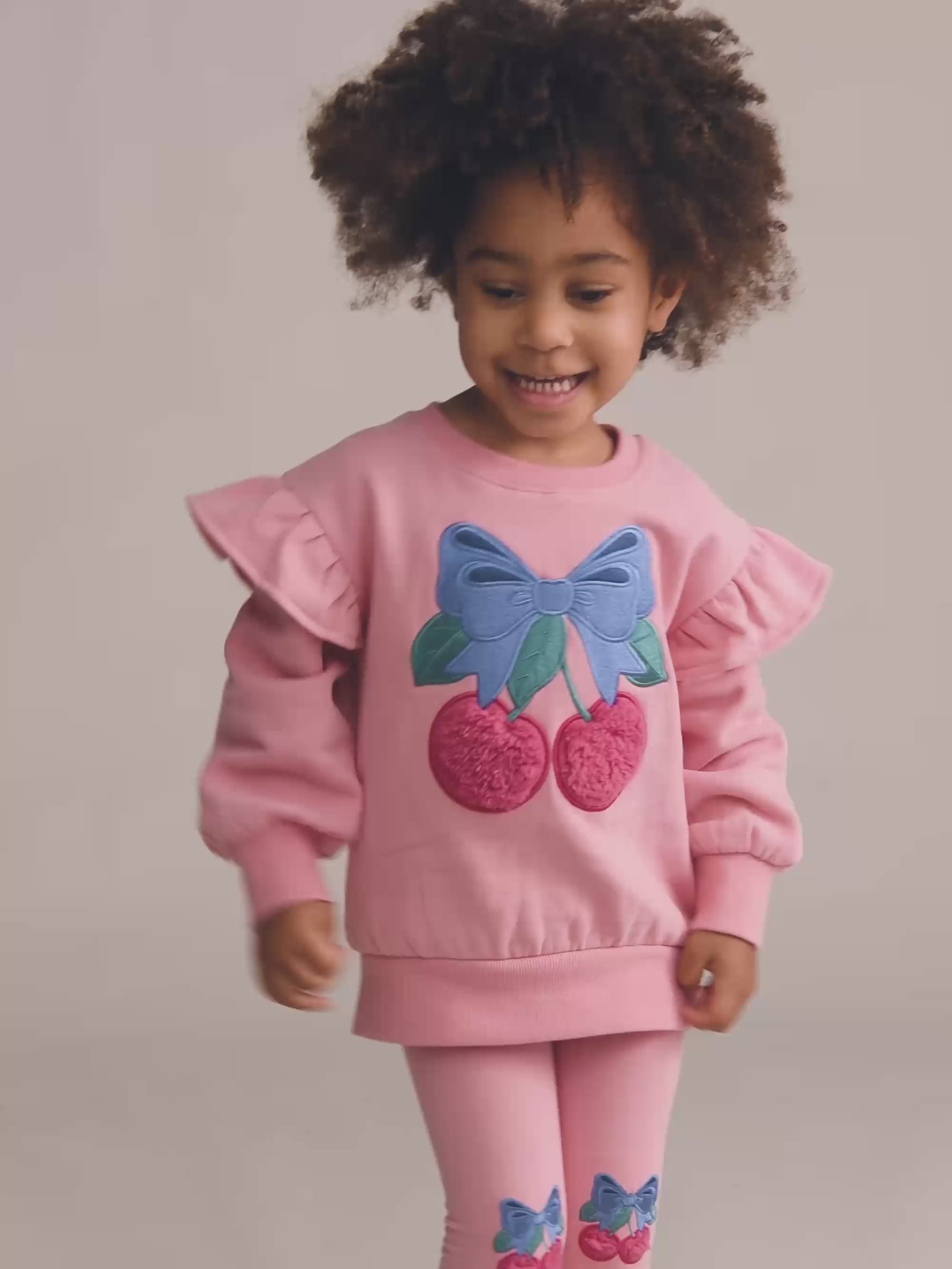 Cherry Bow Sweatshirt SWEATSHIRT Huxbaby Shopify