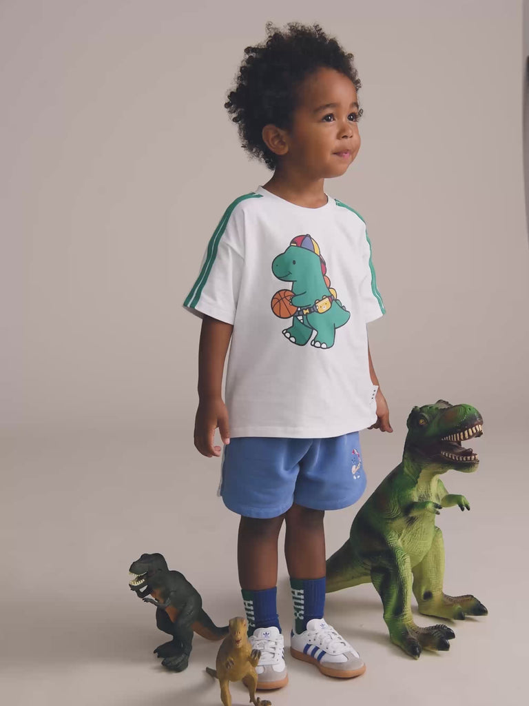 Baller Dino Sporty Stripe Short SHORT Huxbaby Shopify