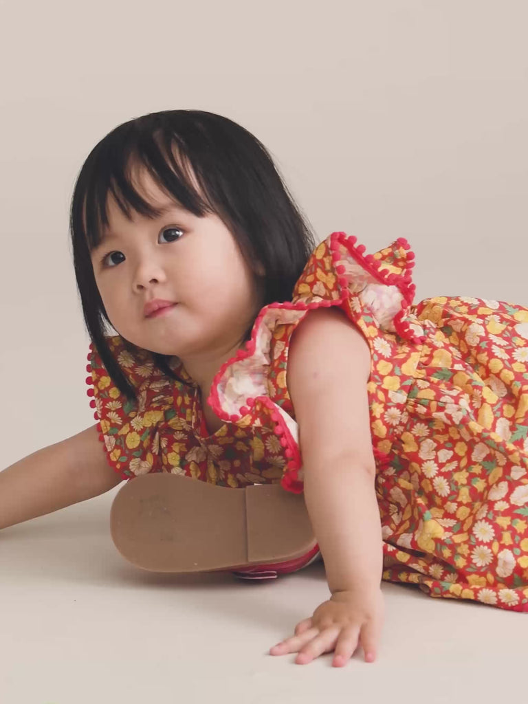 Nautical Floral Dress With Bloomer PLAYSUIT Huxbaby Shopify